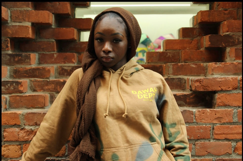 Dawah Dept. Special Edition Hand Painted Hoodie - VINTAGE CAMEL