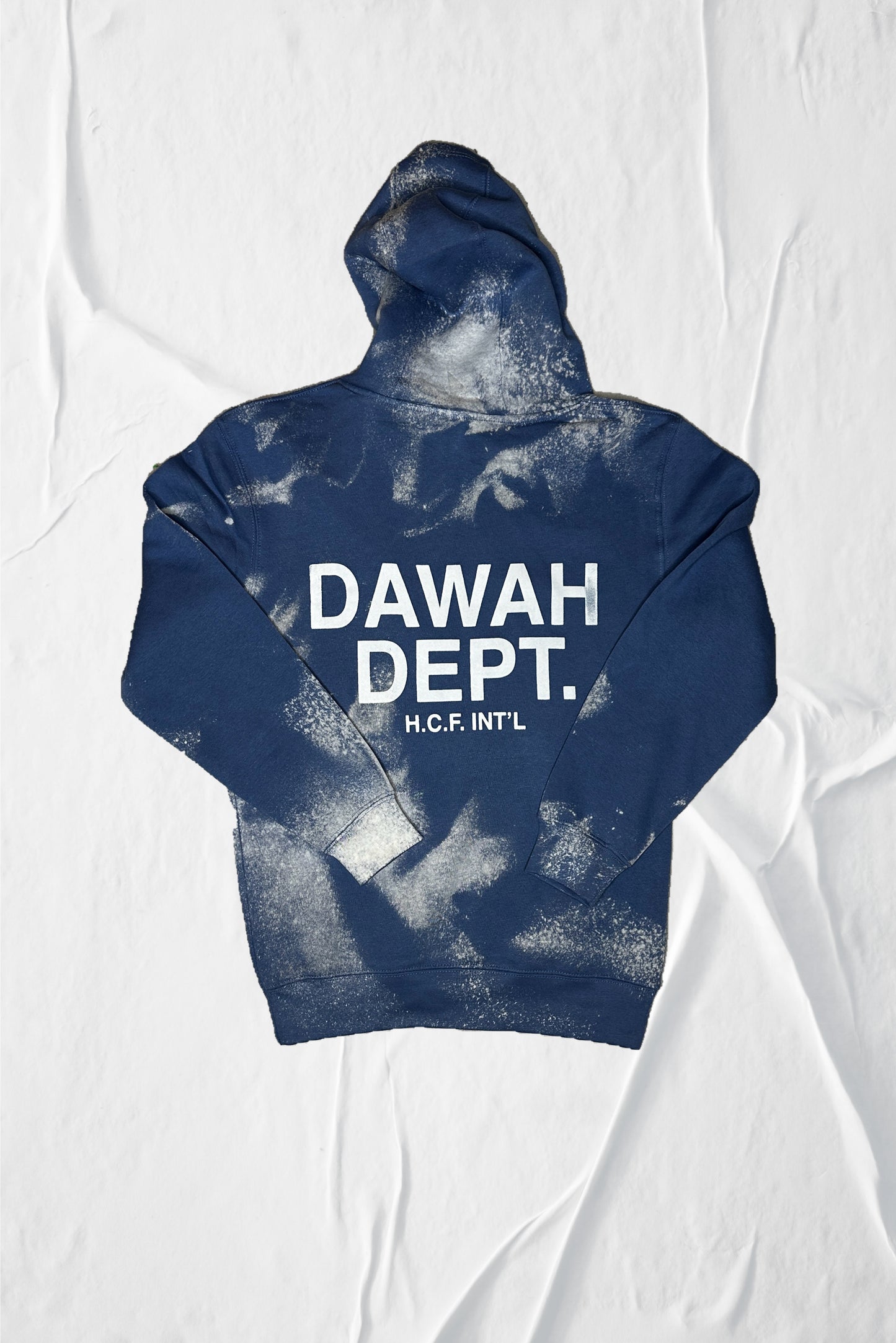 Acid Washed Hoodie -Pebble Blue - DAWAH DEPT.