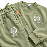 HCF INT’L Embroidered Sweat Set — Sage