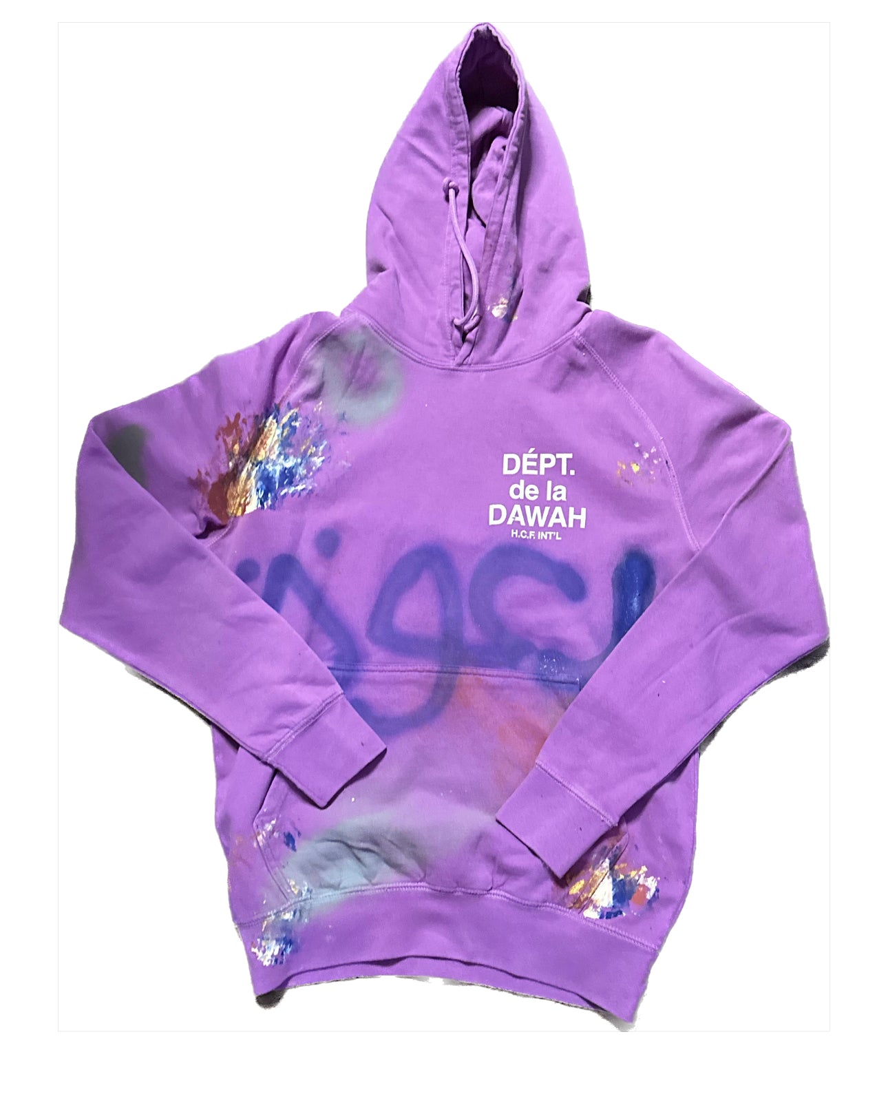 Dawah Dept. Special Edition Hand Painted Hoodie - VINTAGE ORCHID