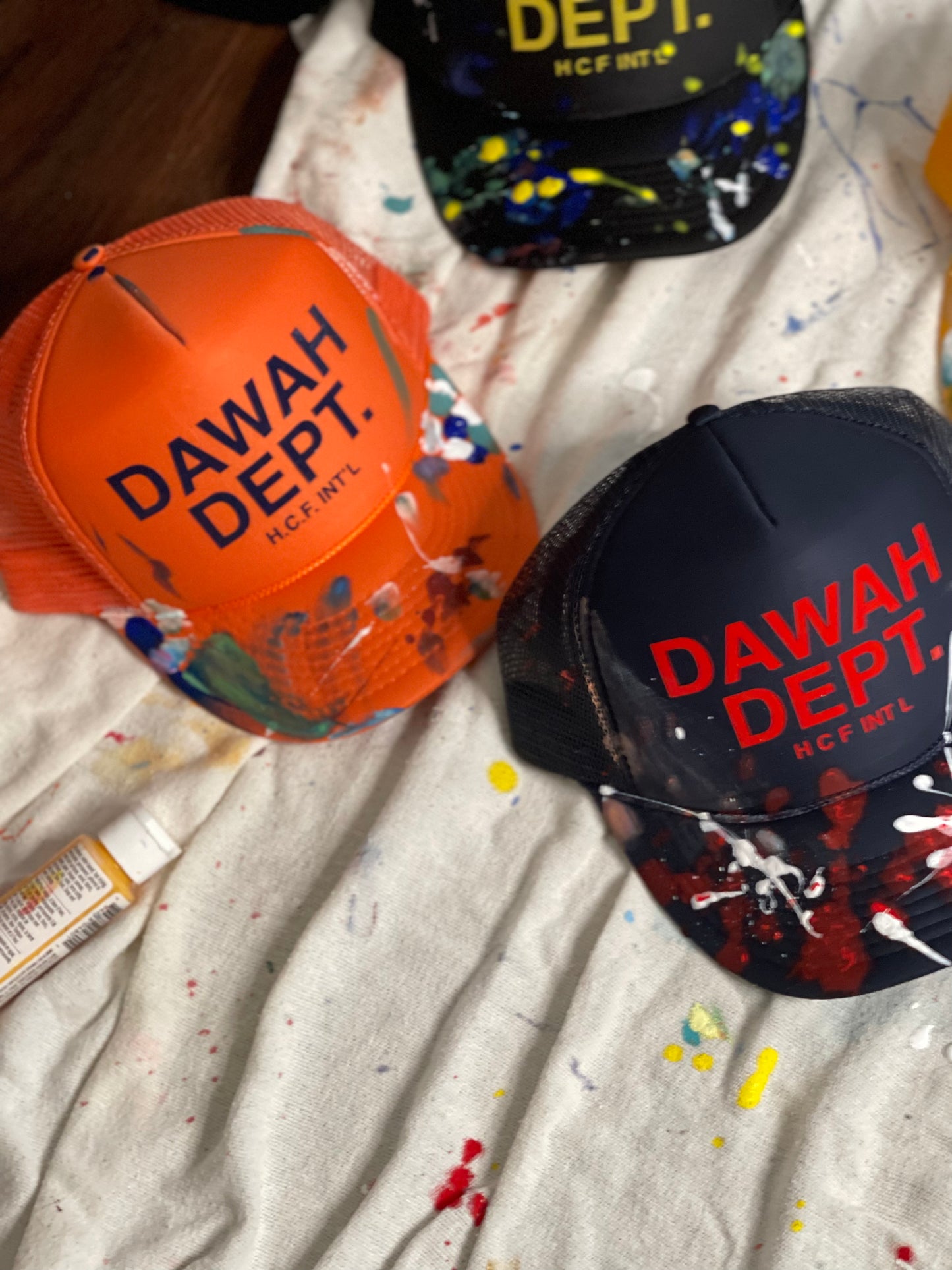 HAND PAINTED DAWAH DEPT. TRUCKER