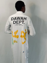 Dawah Dept. Special Edition Hand Painted Thobe - White