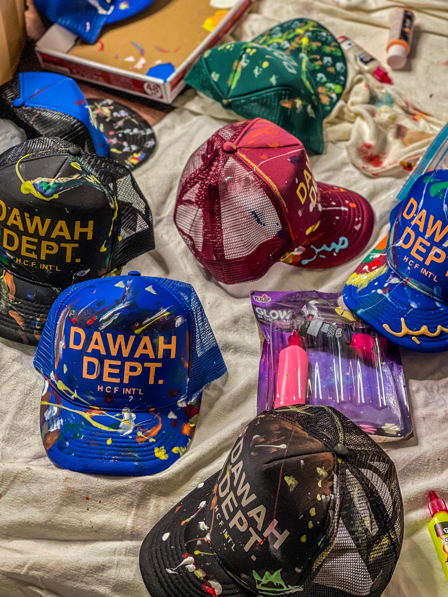 HAND PAINTED DAWAH DEPT. TRUCKER