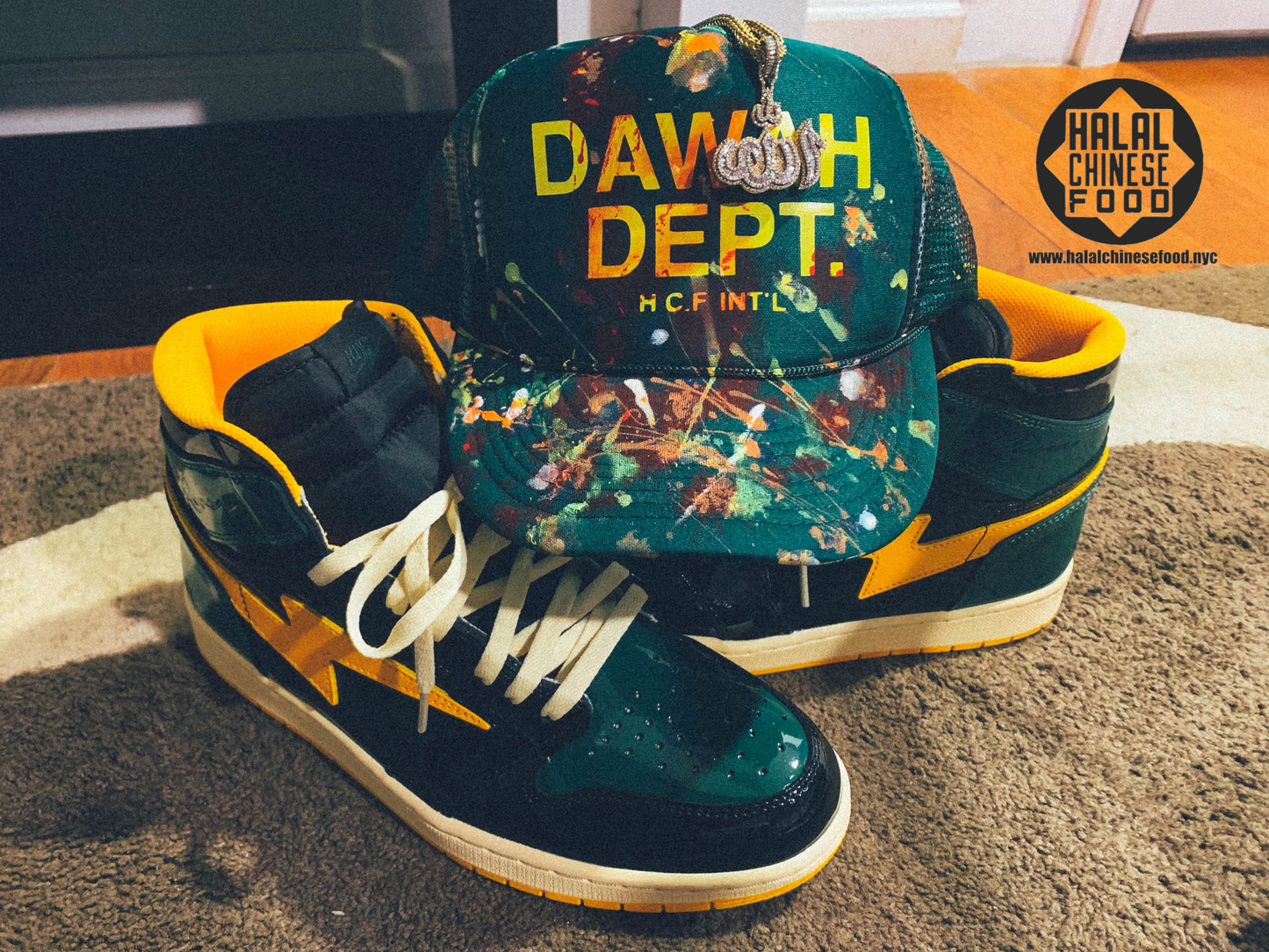 HAND PAINTED DAWAH DEPT. TRUCKER