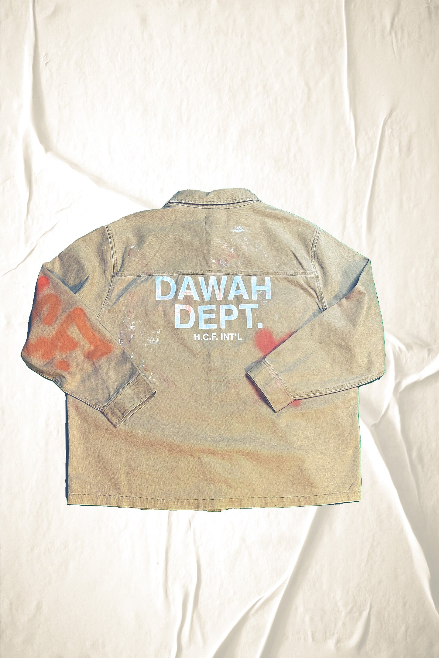 Heavyweight Denim Shirt/Jacket Dawah Dept (Tan)