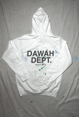 Dawah Dept. Special Edition Hand Painted Hoodie - Vintage White