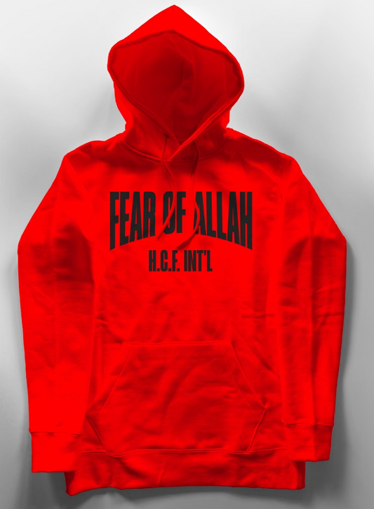 Fear Of Allah (Epic Version) - Hoodie - Red