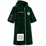HCF VELOUR MIHRAB 3/4 THOBE  - FOREST GREEN