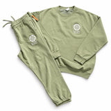 HCF INT’L Embroidered Sweat Set — Sage