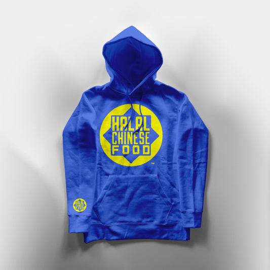 Halal Chinese food Signature collection Hoodie - Blue/Yellow