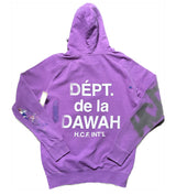 Dawah Dept. Special Edition Hand Painted Hoodie - VINTAGE ORCHID