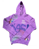 Dawah Dept. Special Edition Hand Painted Hoodie - VINTAGE ORCHID